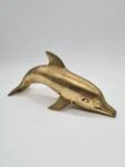 Brass dolphin figurine, 1970s