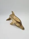 Brass dolphin figurine, 1970s