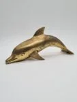 Brass dolphin figurine, 1970s