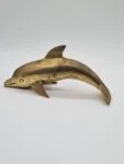 Brass dolphin figurine, 1970s