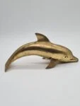 Brass dolphin figurine, 1970s