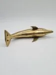 Brass dolphin figurine, 1970s