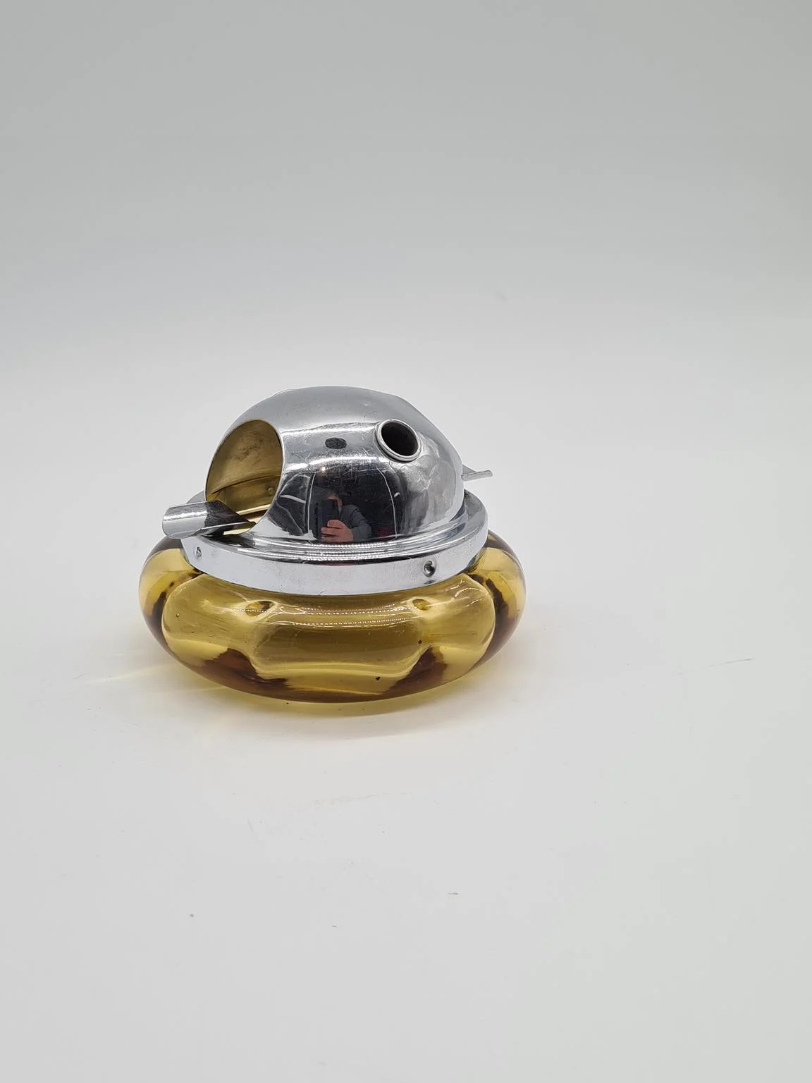 Glass Space Age ashtray, 1970s