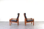 Teak lounge chairs designed by Illum Wikkelsø for Niels Eilersen, 1960s