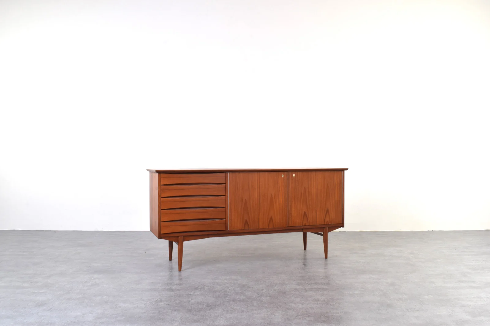 Teak sideboard designed by Frederik Kayser, Norway, 1960s