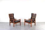 Teak lounge chairs designed by Illum Wikkelsø for Niels Eilersen, 1960s