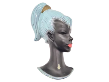 Ceramic wall mask designed by Albert Strunz, Germany, 1960s