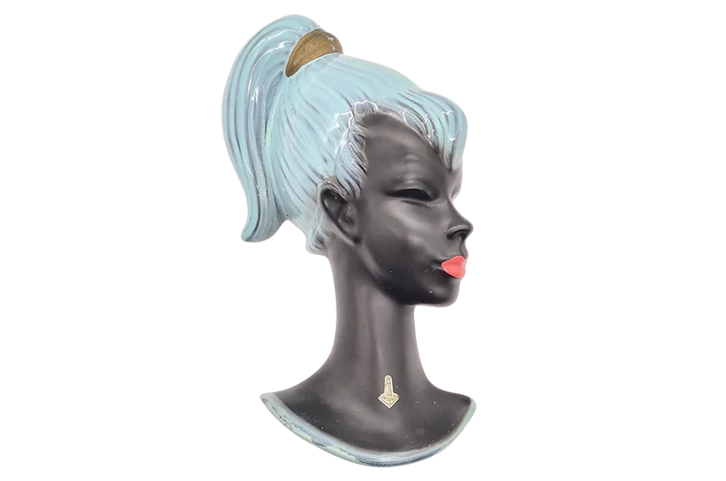 Ceramic wall mask designed by Albert Strunz, Germany, 1960s