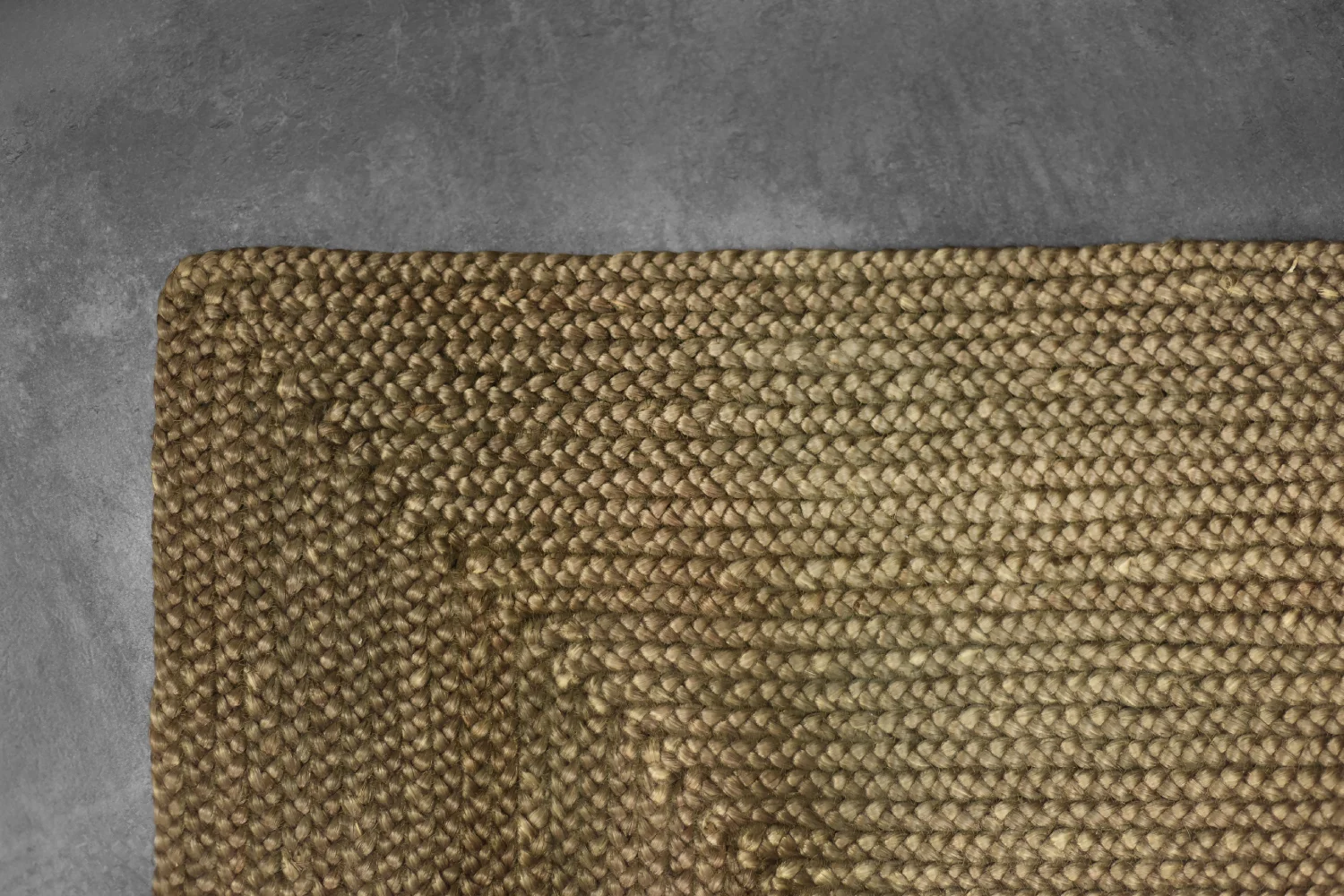 Natural jute rug, India, 1970s