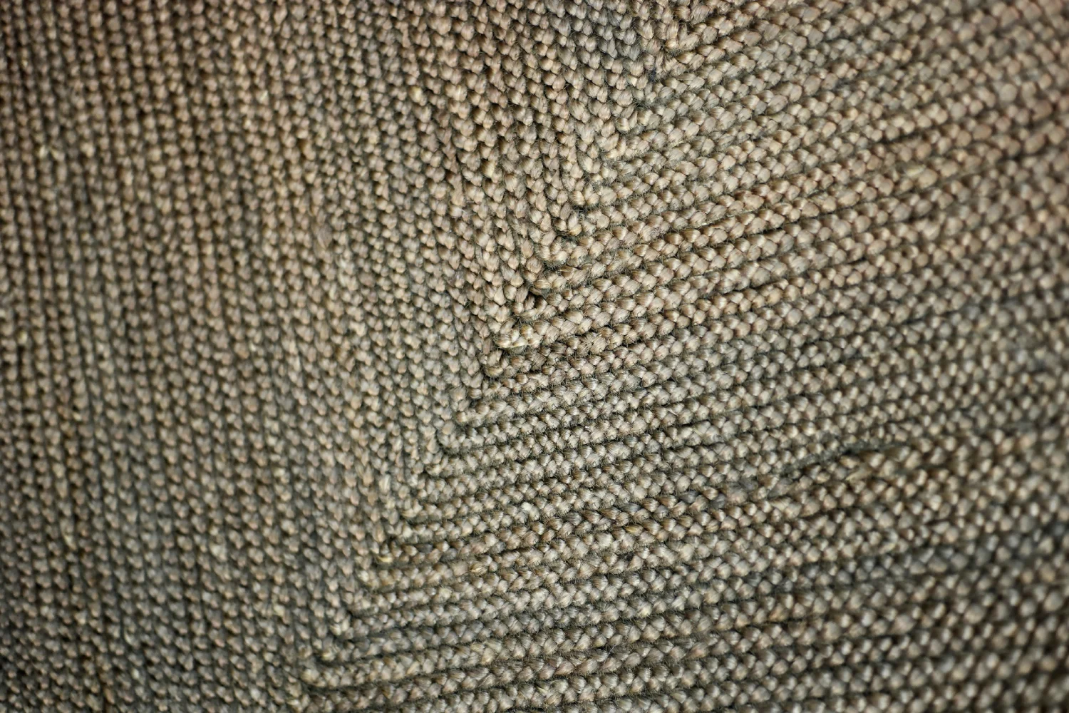 Natural jute rug, India, 1970s