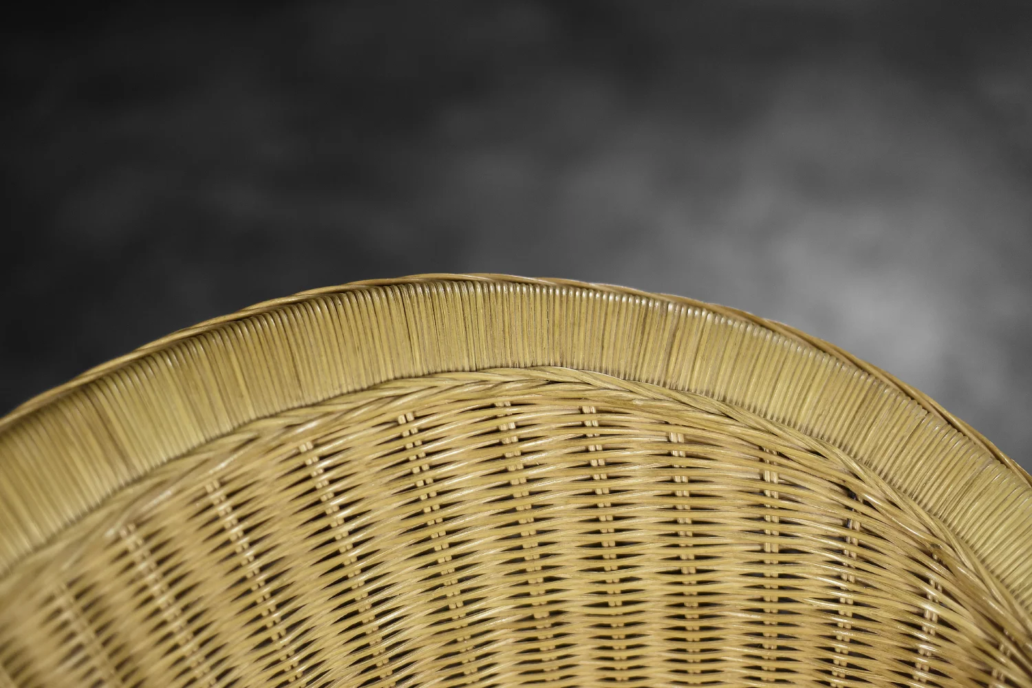 Rattan Barrel Chair in Boho style, Italy, 1970s