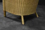 Rattan Barrel Chair in Boho style, Italy, 1970s