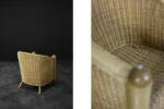Rattan Barrel Chair in Boho style, Italy, 1970s