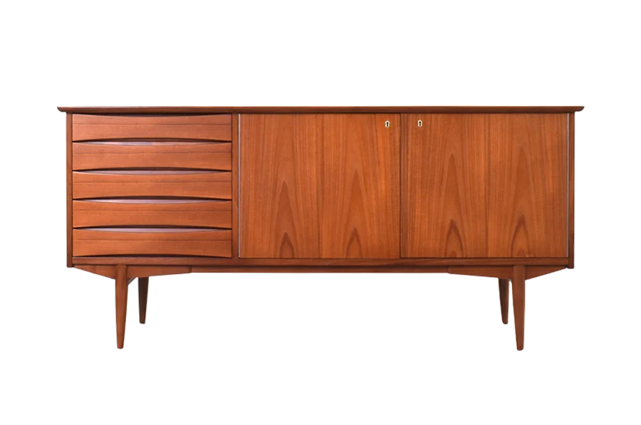 Teak sideboard designed by Frederik Kayser, Norway, 1960s