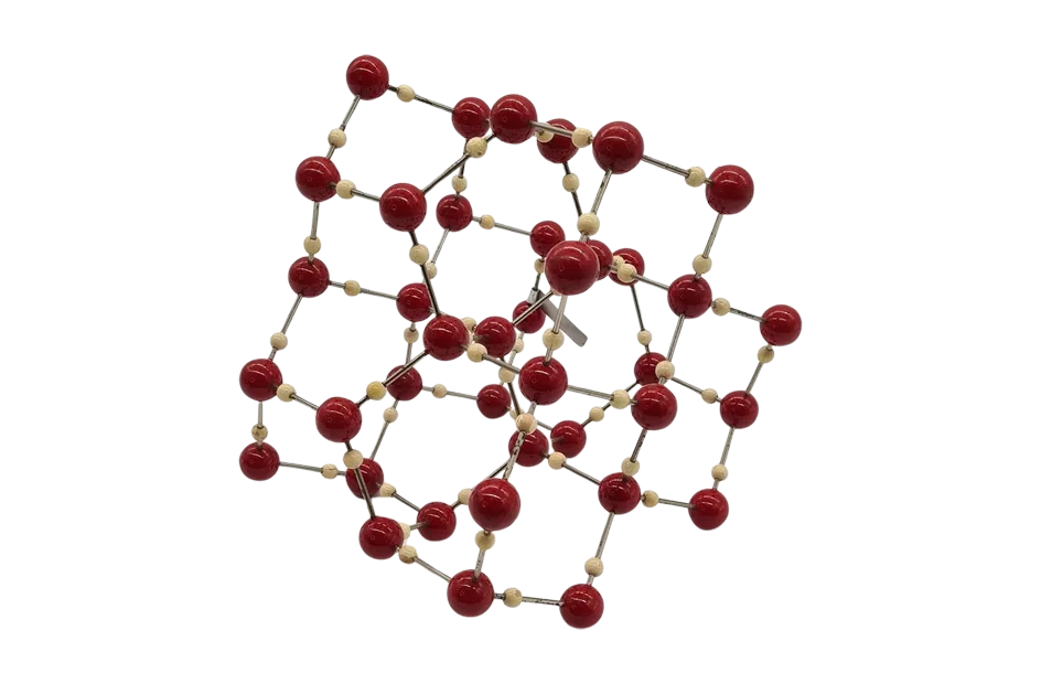Molecular model of an ice crystal, Czechoslovakia, 1950s