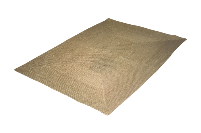 Natural jute rug, India, 1970s