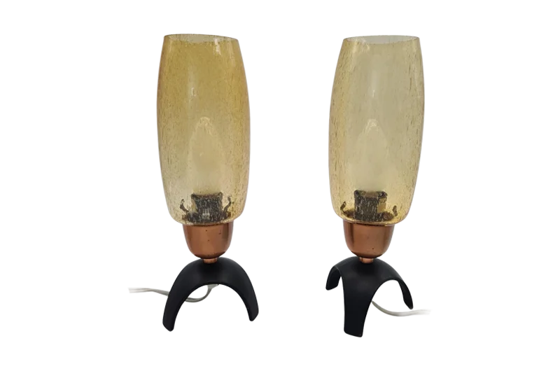 Pair of table lamps, Germany, 1950s/60s