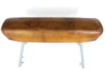 Vintage leather gymnastics horse, PRL, 1960s