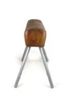 Vintage leather gymnastics horse, PRL, 1960s