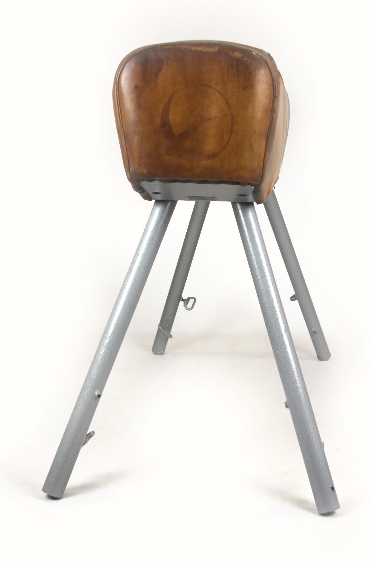 Vintage leather gymnastics horse, PRL, 1960s
