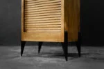 Industrial Tambour Cabinet with Multiple Drawers, Denmark, 1950s