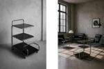 Modernist Bauhaus-Style Bar Cart, Germany, 1960s