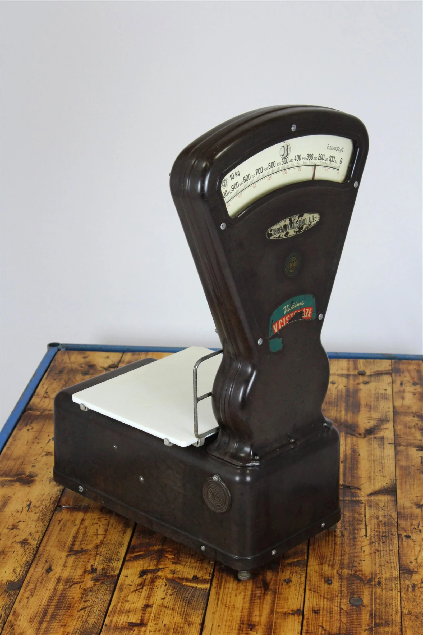 Antique Grocery Scale, Bakelite, Czechoslovakia, 1940s