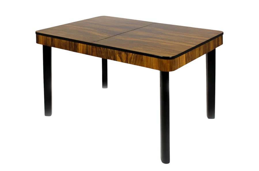 Extendable dining table, designed by Jindřich Halabala, Czechoslovakia, 1940s