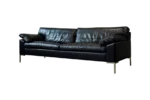 Vintage leather sofa, Denmark, 60s/70s