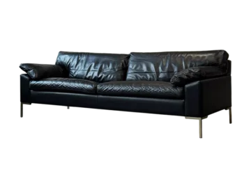 Sofa skórzana vintage, Dania, lata 60/70