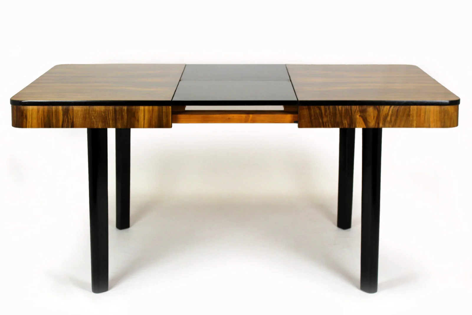 Extendable dining table, designed by Jindřich Halabala, Czechoslovakia, 1940s