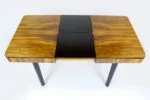 Extendable dining table, designed by Jindřich Halabala, Czechoslovakia, 1940s
