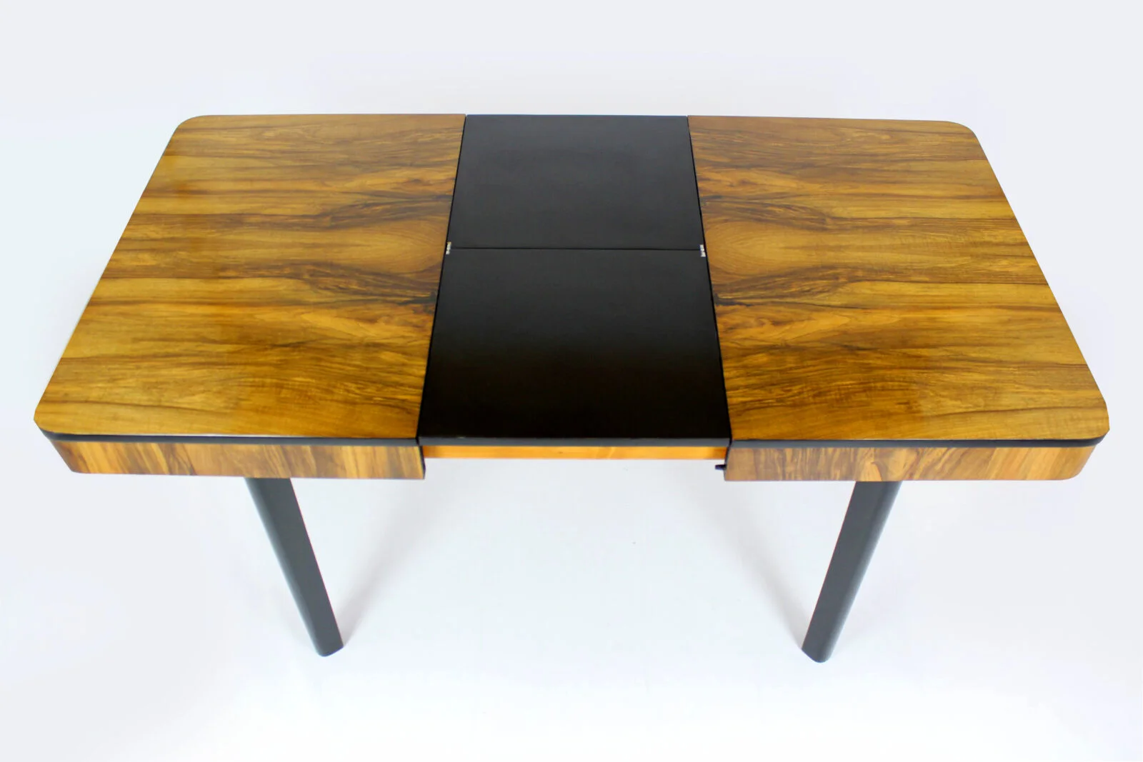 Extendable dining table, designed by Jindřich Halabala, Czechoslovakia, 1940s
