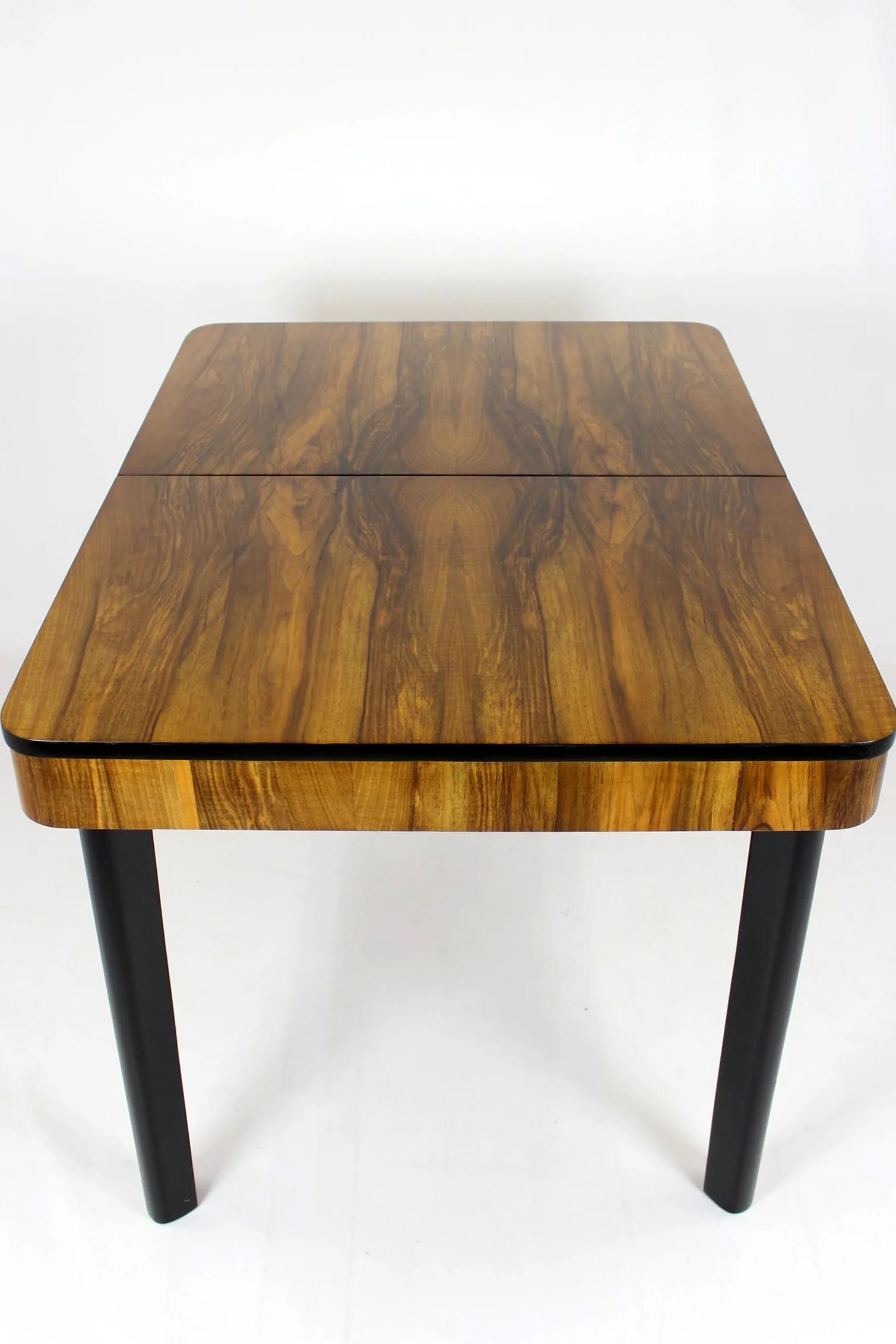 Extendable dining table, designed by Jindřich Halabala, Czechoslovakia, 1940s