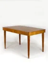 Extendable oak table, designed by Jindrich Halabala, Czechoslovakia, 1950s