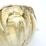 Glass vintage lamp, Doria, Germany, 1970s