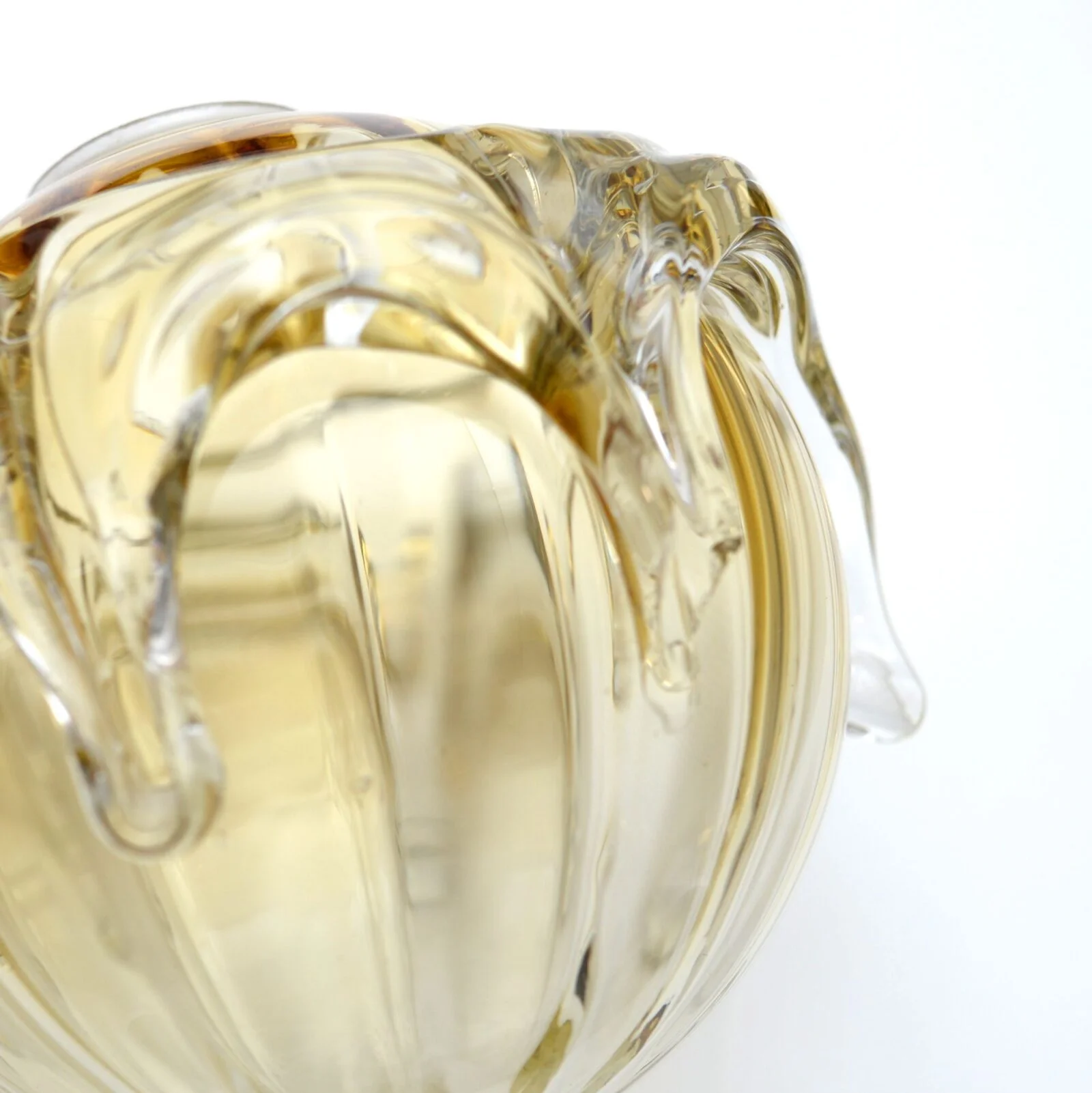 Glass vintage lamp, Doria, Germany, 1970s