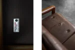 Skórzana sofa trzyosobowa, proj. Georg Thams dla A/S Vejen Polstermøbelfabrik, Dania, lata 60