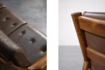 Skórzana sofa trzyosobowa, proj. Georg Thams dla A/S Vejen Polstermøbelfabrik, Dania, lata 60