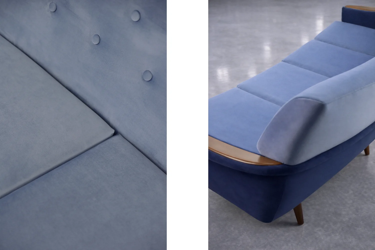 Velvet lounge suite, Holm Fabriker AB, Sweden, 1960s
