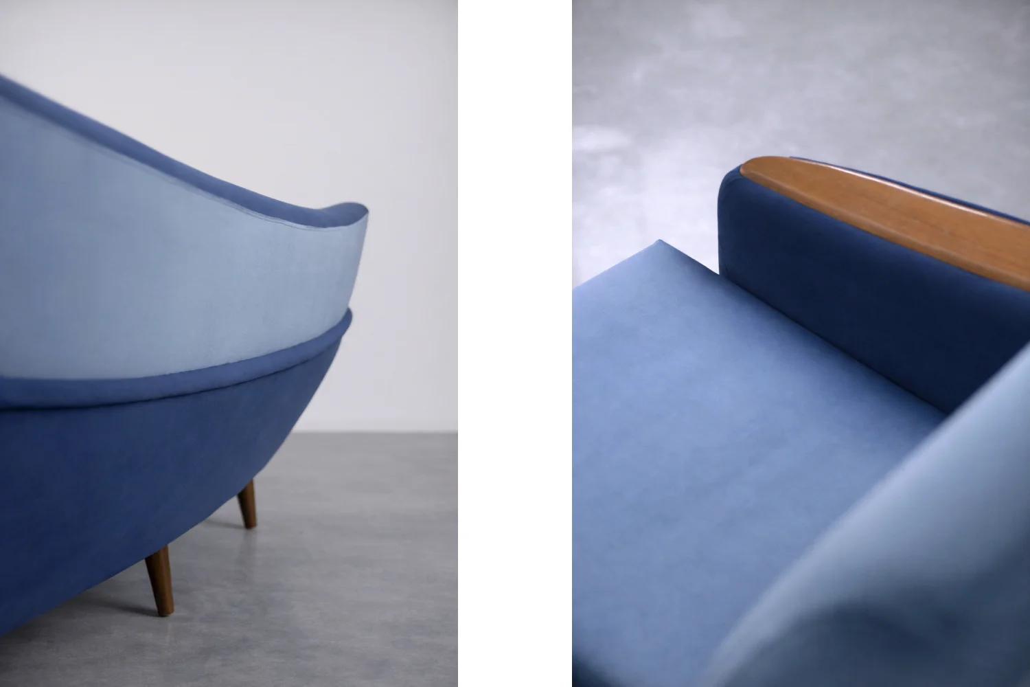 Velvet lounge suite, Holm Fabriker AB, Sweden, 1960s