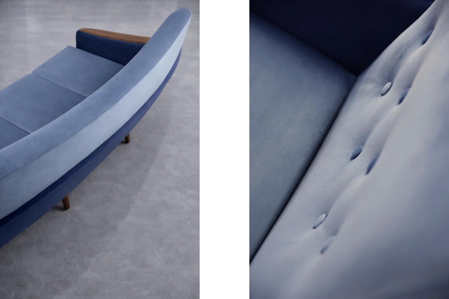 Velvet lounge suite, Holm Fabriker AB, Sweden, 1960s