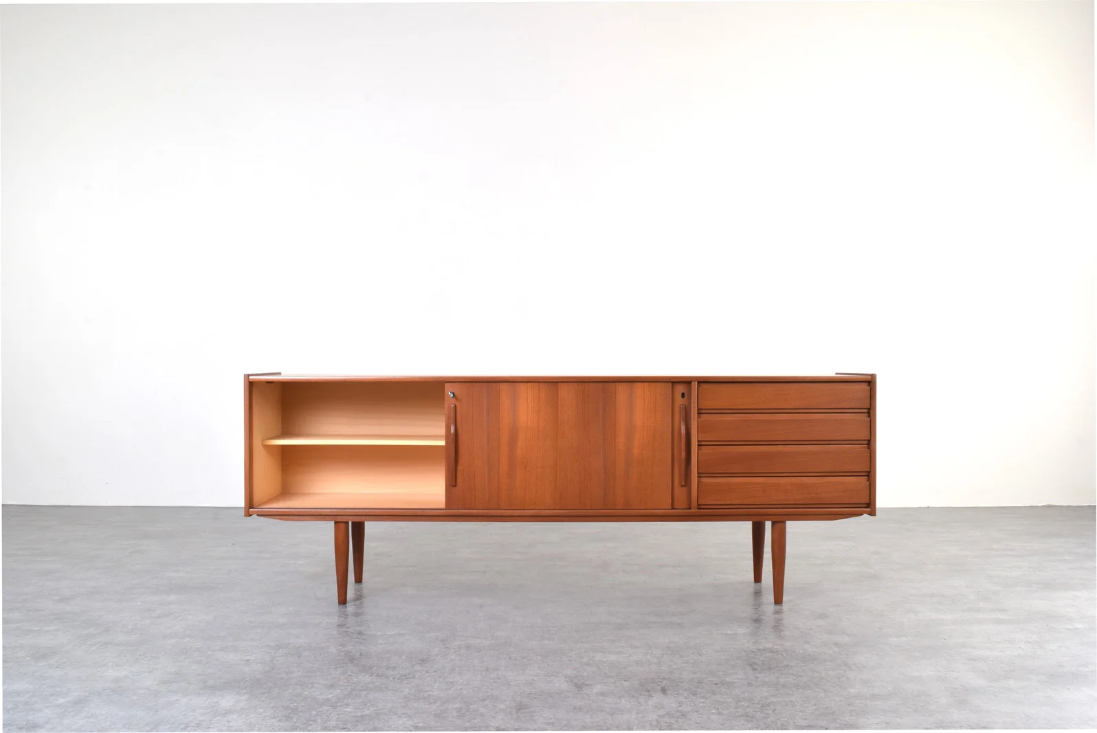 Vintage Teak Sideboard, Denmark, 1960s