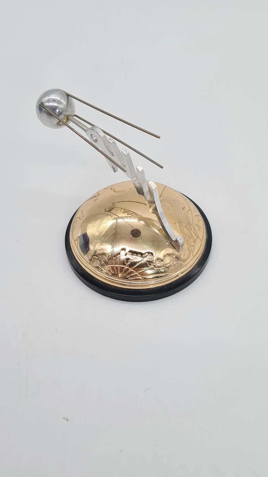 Figurine commemorating the launch of Sputnik 1 in 1957, USSR