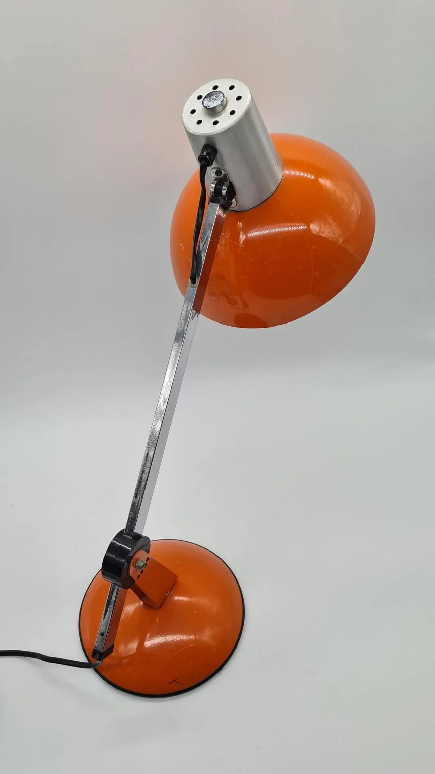 Orange desk lamp, 1970s