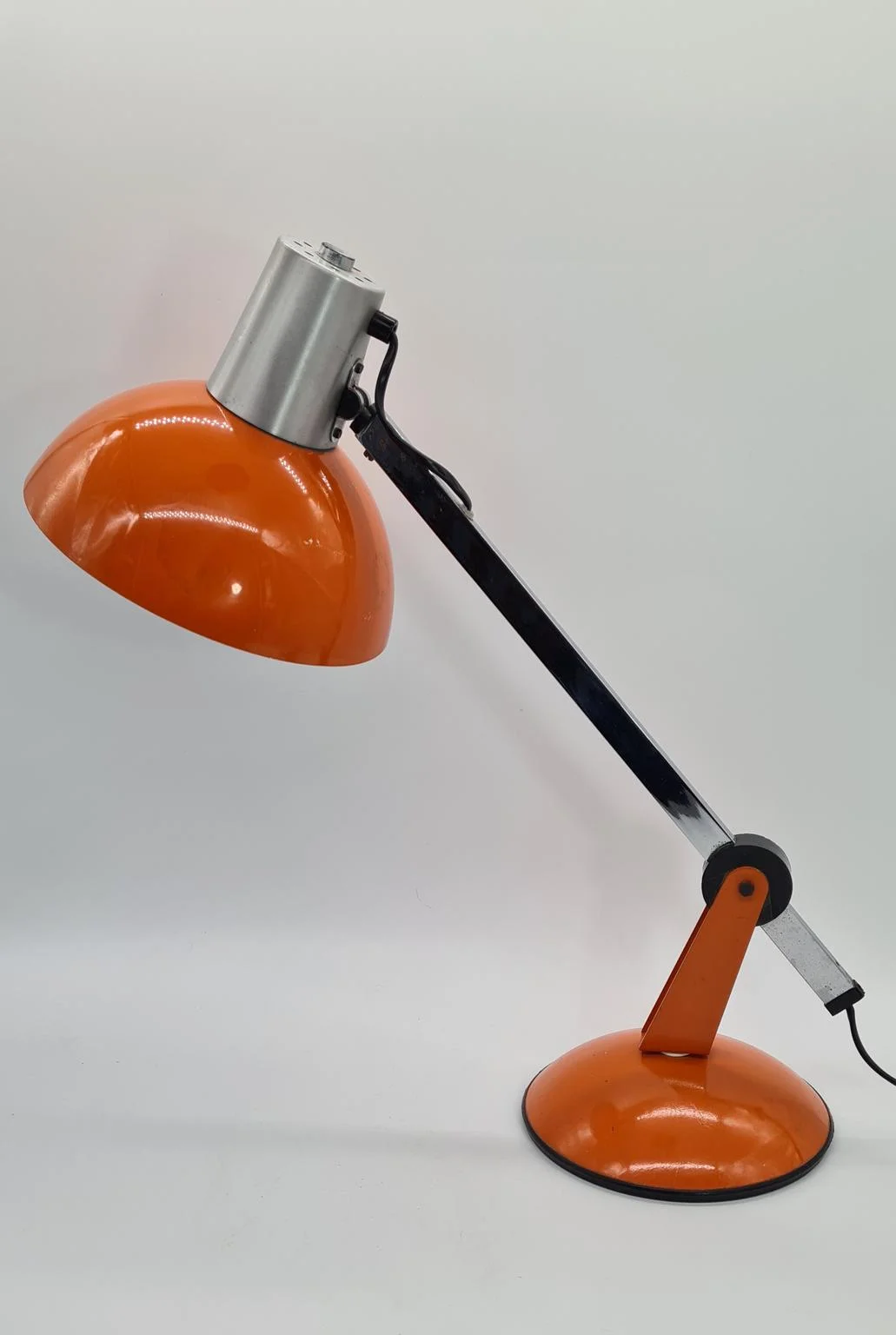 Orange desk lamp, 1970s