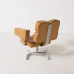 Brutalist swivel armchair, Czechoslovakia, 1970s