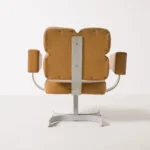 Brutalist swivel armchair, Czechoslovakia, 1970s