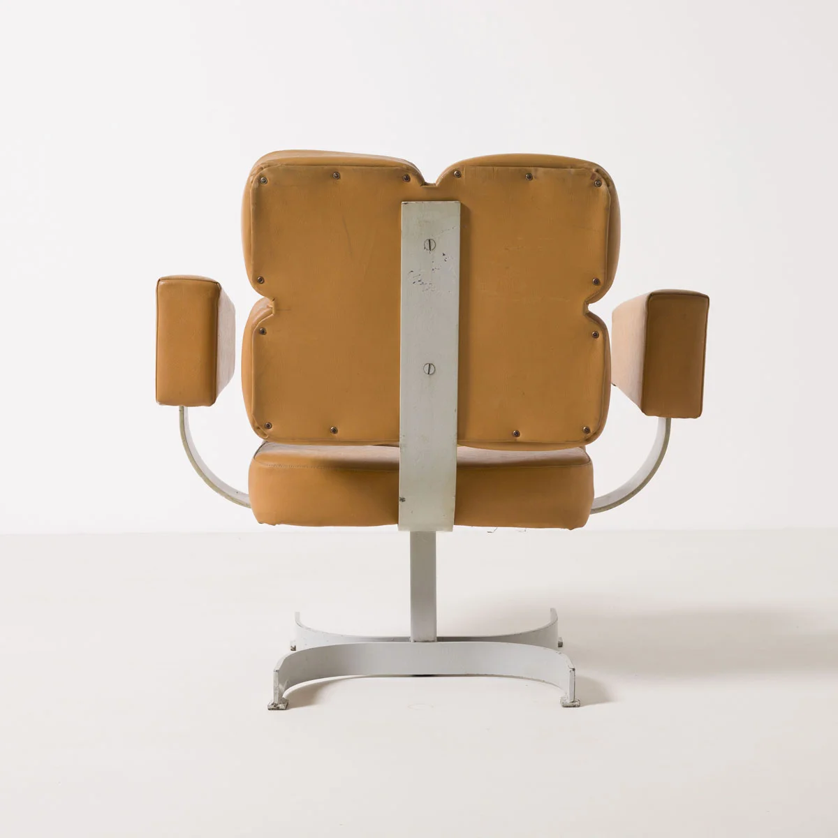 Brutalist swivel armchair, Czechoslovakia, 1970s