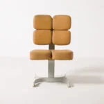 Brutalist armchair, Czechoslovakia, 1970s